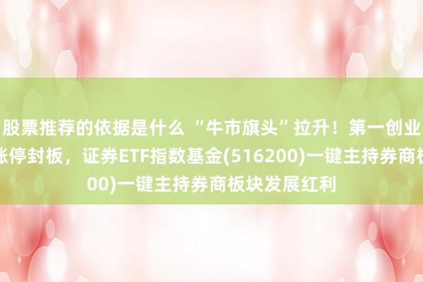 股票推荐的依据是什么 “牛市旗头”拉升！第一创业、华林证券涨停封板，证券ETF指数基金(516200)一键主持券商板块发展红利