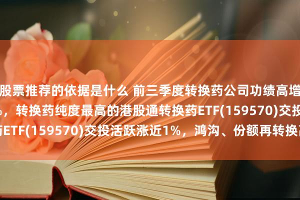 股票推荐的依据是什么 前三季度转换药公司功绩高增，药明合联领涨超7%，转换药纯度最高的港股通转换药ETF(159570)交投活跃涨近1%，鸿沟、份额再转换高