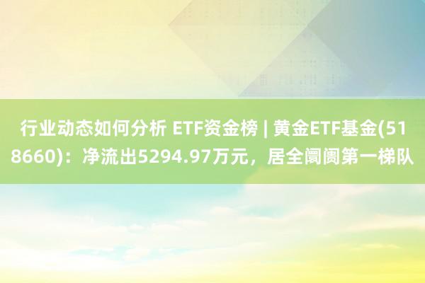 行业动态如何分析 ETF资金榜 | 黄金ETF基金(518660)：净流出5294.97万元，居全阛阓第一梯队