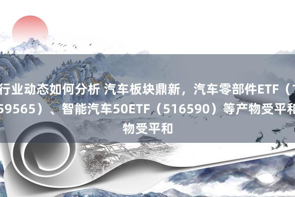 行业动态如何分析 汽车板块鼎新，汽车零部件ETF（159565）、智能汽车50ETF（516590）等产物受平和