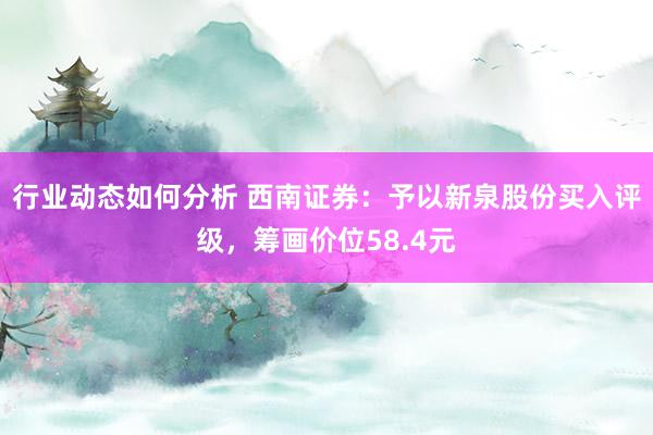 行业动态如何分析 西南证券：予以新泉股份买入评级，筹画价位58.4元