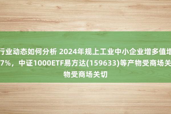 行业动态如何分析 2024年规上工业中小企业增多值增长7%，中证1000ETF易方达(159633)等产物受商场关切