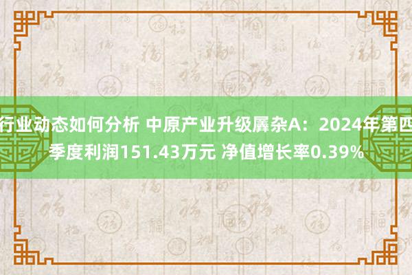 行业动态如何分析 中原产业升级羼杂A：2024年第四季度利润151.43万元 净值增长率0.39%