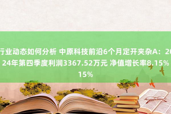 行业动态如何分析 中原科技前沿6个月定开夹杂A：2024年第四季度利润3367.52万元 净值增长率8.15%