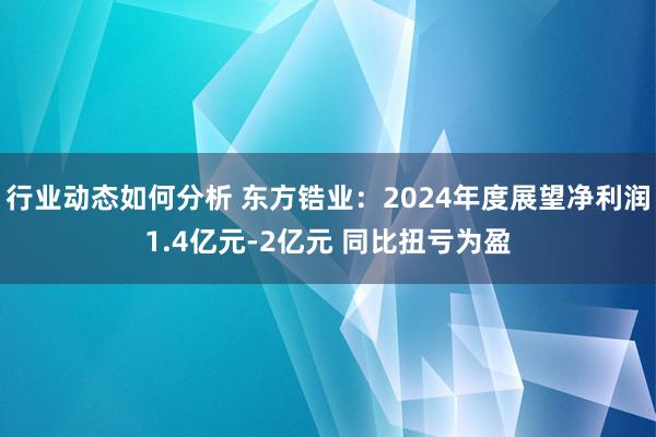 行业动态如何分析 东方锆业：2024年度展望净利润1.4亿元-2亿元 同比扭亏为盈