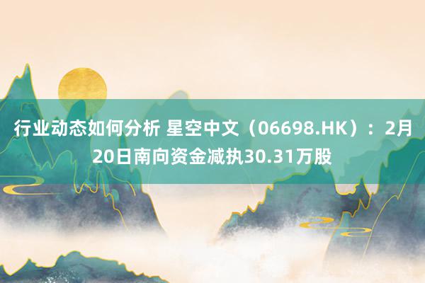 行业动态如何分析 星空中文（06698.HK）：2月20日南向资金减执30.31万股