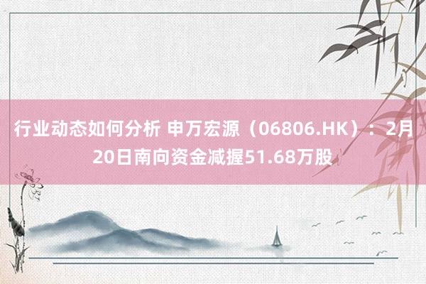 行业动态如何分析 申万宏源（06806.HK）：2月20日南向资金减握51.68万股