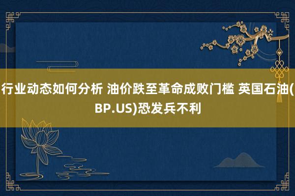 行业动态如何分析 油价跌至革命成败门槛 英国石油(BP.US)恐发兵不利