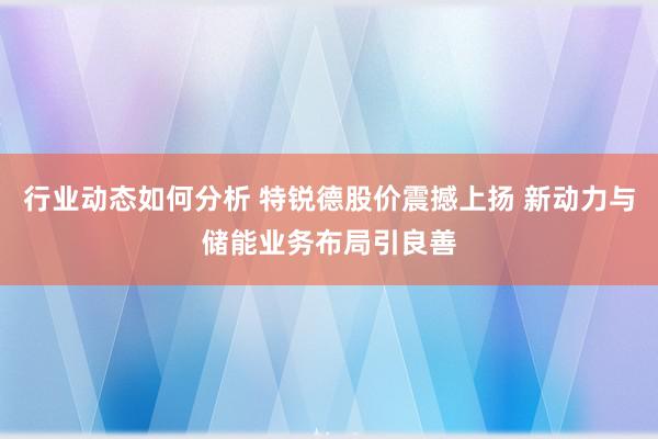 行业动态如何分析 特锐德股价震撼上扬 新动力与储能业务布局引良善